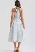 Adabella Cotton Halter Midi Sundress | Dress In Beauty