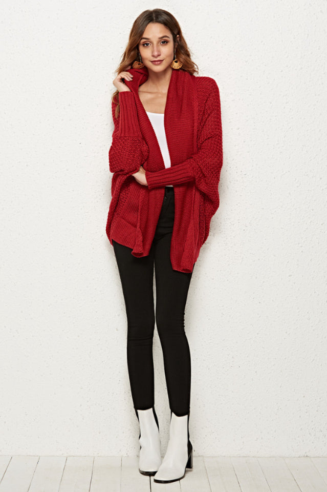 Open Front Batwing Sleeve Cardigan | Dress In Beauty
