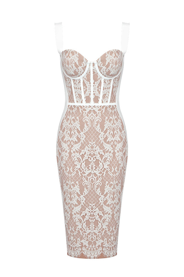 Poem Sling Dress With Lace | Dress In Beauty