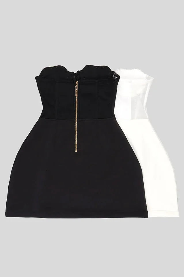 Crystal Heart Mini Dress - View 26 | WEUXS