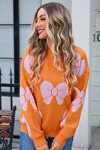 Women's Crew Neck Knit Sweater - View 22 | WEUXS