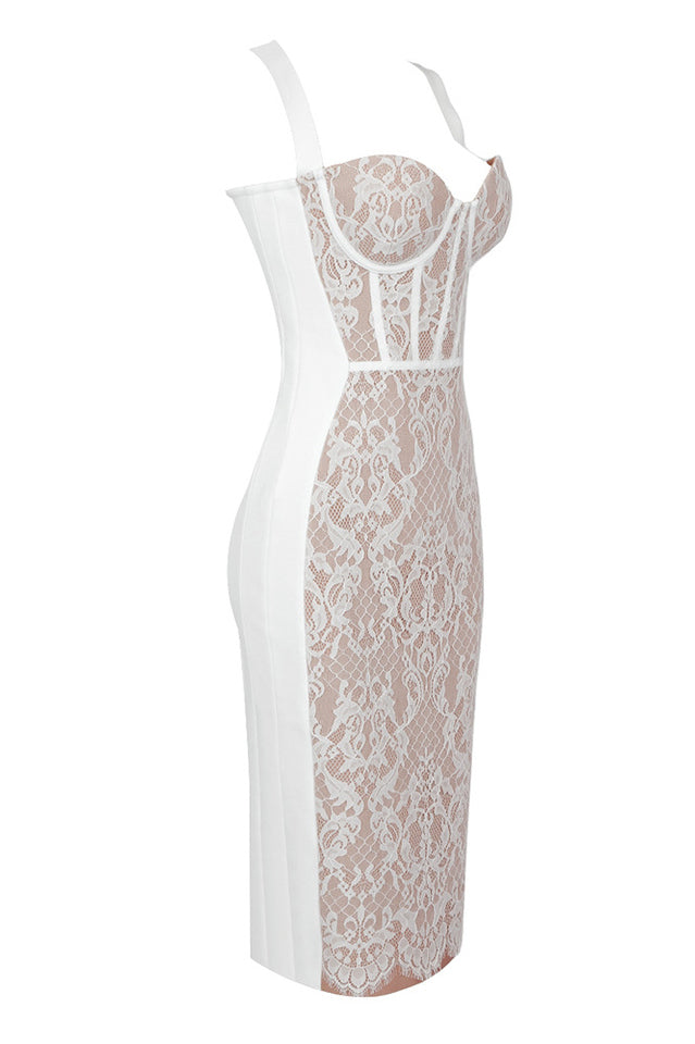 Poem Sling Dress With Lace | Dress In Beauty