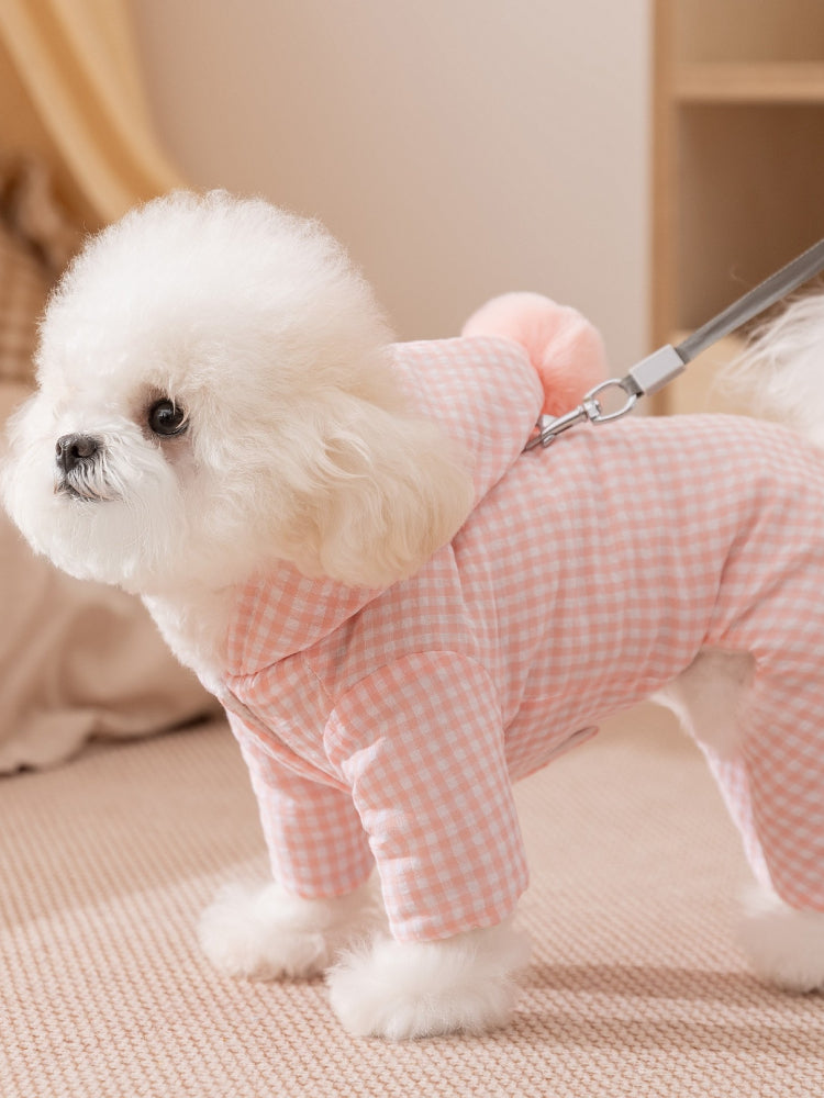Dog Hooded Jumpsuit Puffer Coat