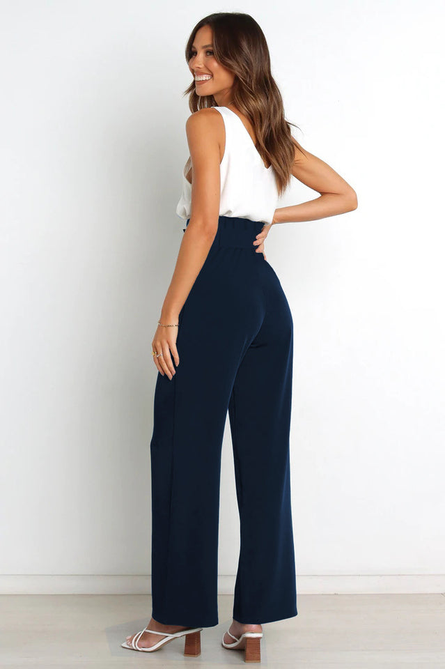 All-Matching Belted Wide-Leg Trouser | Dress In Beauty