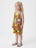 Toddler striped overalls set with duck print - View 5 | WEUXS