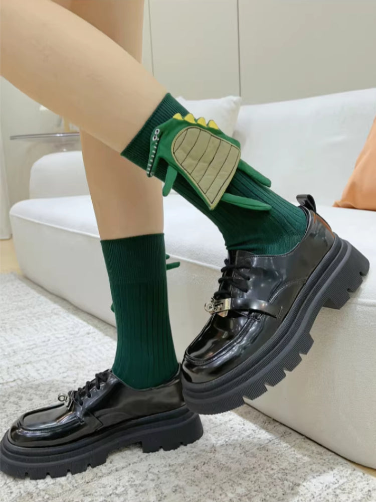 Unisex Dragon Spike Crew Socks