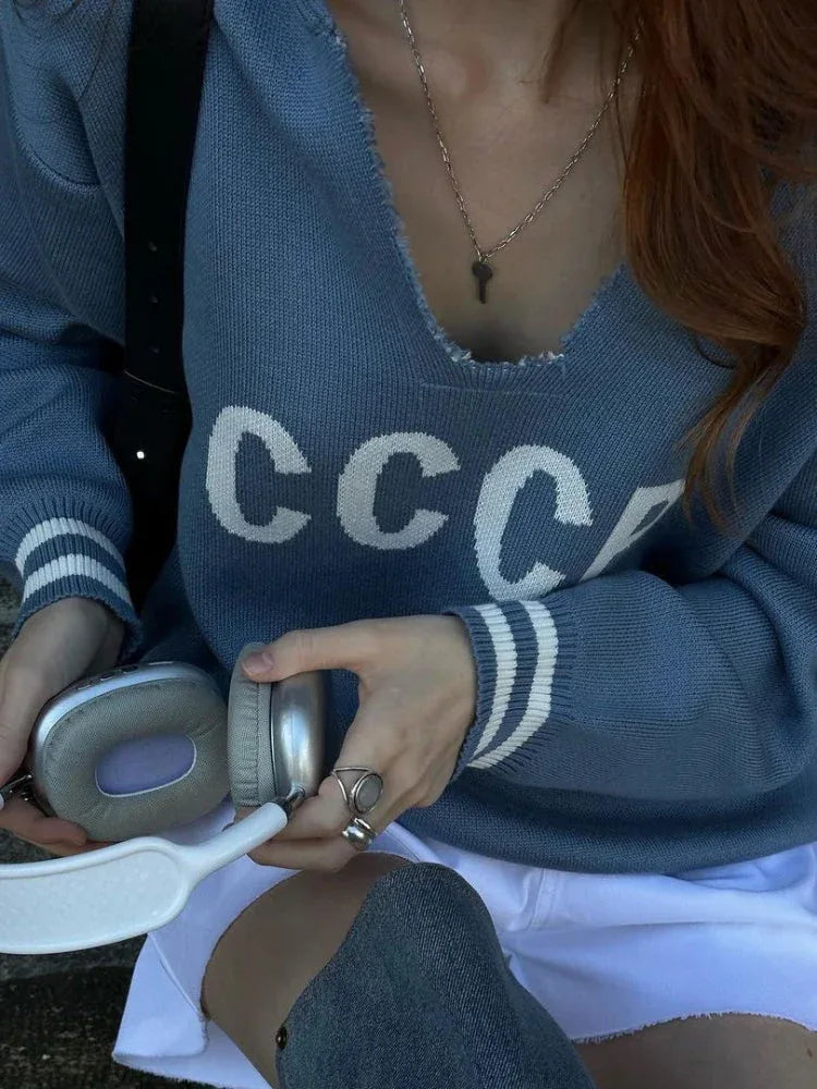 Retro Red CCCP Varsity Sweater - View 11 | WEUXS