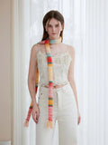 Y2K Gradient Skinny Scarf - View 10 | WEUXS