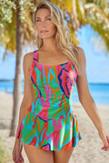 Ruched Padded Tummy Control Swimdress | Dress In Beauty