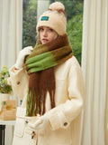 Oversized Ombre Knit Scarf - View 8 | WEUXS
