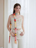 Y2K Gradient Skinny Scarf - WEUXS