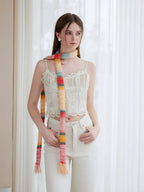 Y2K Gradient Skinny Scarf - WEUXS