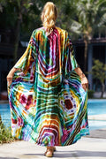 Tie Dye Belt Kimono Blouse (15 Colors) | Dress In Beauty