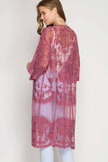 Hollow Out Lace Kimono Cover Up | Dress In Beauty