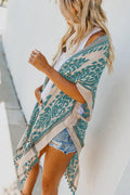 Seaside Resort Cardigan Printed Pompom Kimono | Dress In Beauty