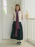 Faux mink skinny scarf with tassels - View 7 | WEUXS