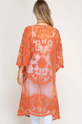 Hollow Out Lace Kimono Cover Up | Dress In Beauty