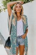 Seaside Resort Cardigan Printed Pompom Kimono | Dress In Beauty