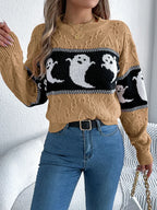 Ghost Cable Knit Sweater - View 16 | WEUXS