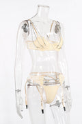 Chain Bra & Underwear Garter Belt Set - Dress In Beauty