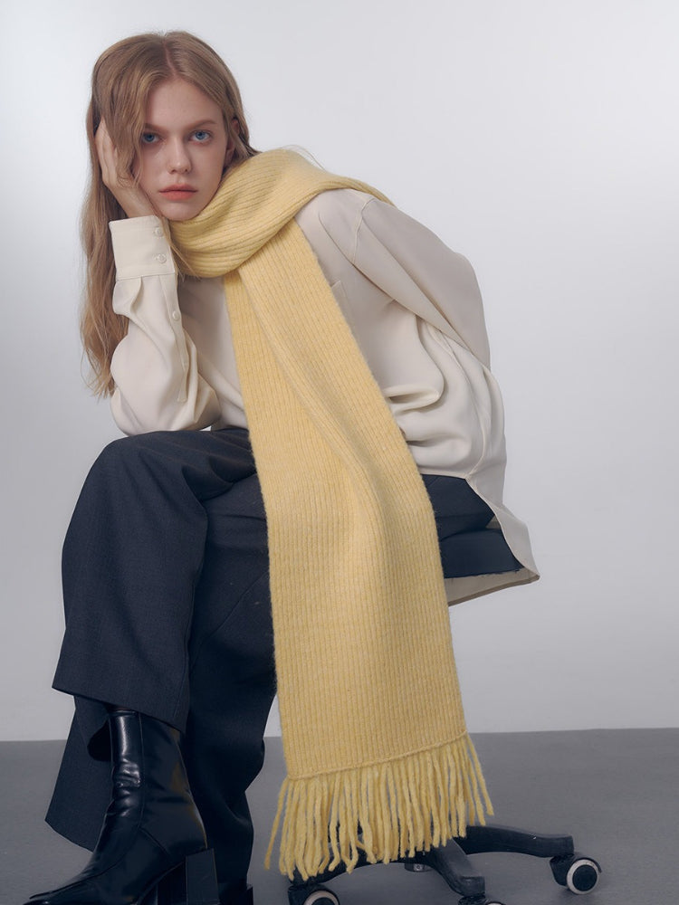 Soft Chunky Knit Oversized Scarf - View 8 | WEUXS