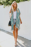 Seaside Resort Cardigan Printed Pompom Kimono | Dress In Beauty