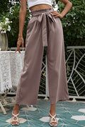 Basic Wide Leg Pants With Belt | Dress In Beauty