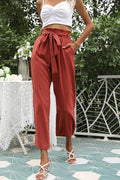 Basic Wide Leg Pants With Belt | Dress In Beauty