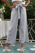 Basic Wide Leg Pants With Belt | Dress In Beauty