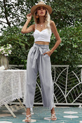 Basic Wide Leg Pants With Belt | Dress In Beauty