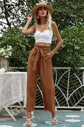 Basic Wide Leg Pants With Belt | Dress In Beauty
