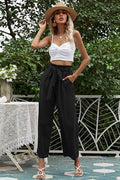 Basic Wide Leg Pants With Belt | Dress In Beauty