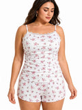 Lace Trimmed Pajama Set