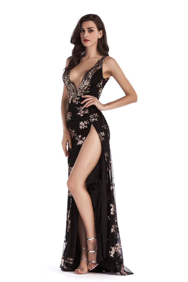 Women's Sequin Maxi Dress - View 9 | WEUXS