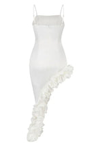 Asymmetric Ruffle Midi Dress - View 17 | WEUXS