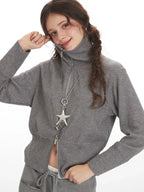 Ribbed Double Zip Jacket - View 6 | WEUXS