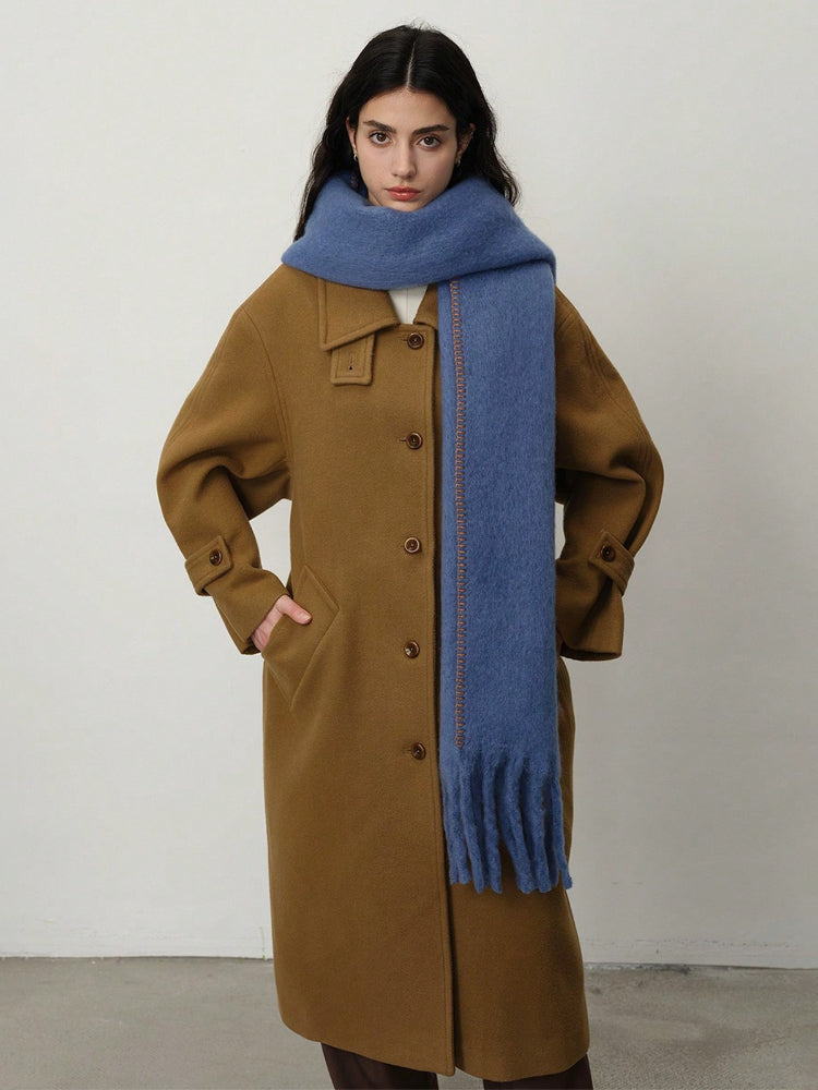 Dusty Blue Whipstitch Scarf