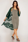 Hollow Out Lace Kimono Cover Up | Dress In Beauty