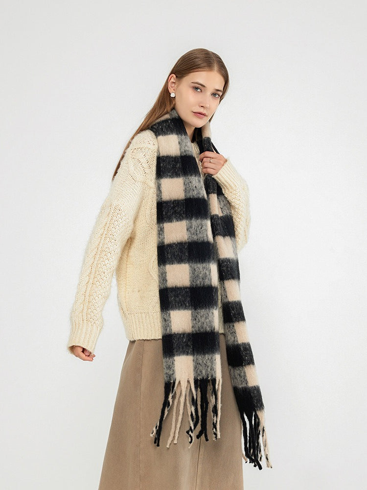 Chunky Buffalo Plaid Scarf
