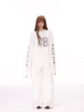 Oversized graphic long sleeve tee - View 6 | WEUXS