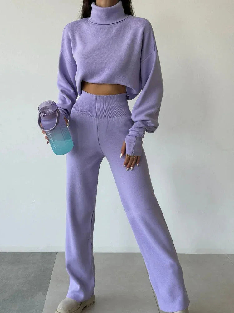 Ribbed knit loungewear set - View 12 | WEUXS