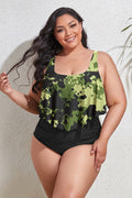 (L-4XL) Floral High Waist Bikini Set | Dress In Beauty