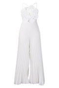 Jessica Flower Applique Pleated Jumpsuit | Dress In Beauty