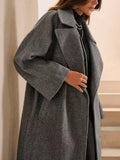 The Seraphina Minimalist Long Wool-Blend Coat - WEUXS
