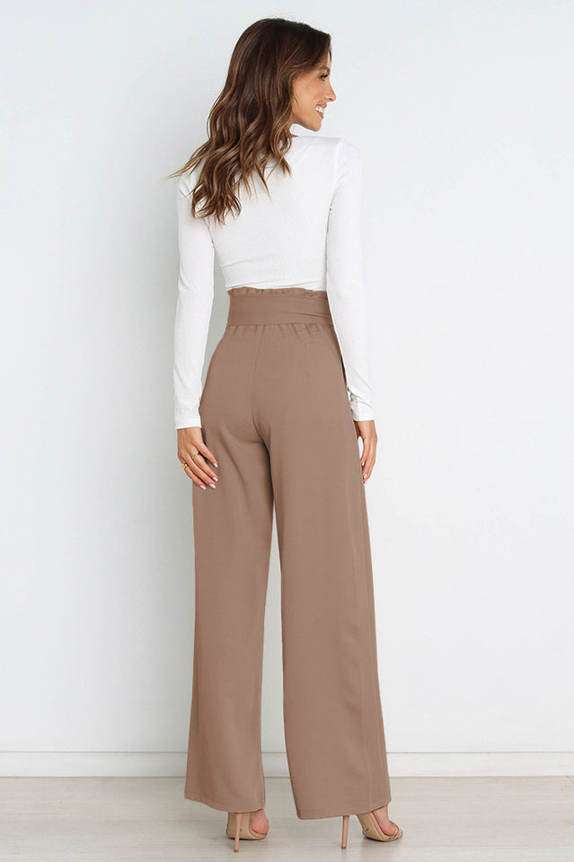 All-Matching Belted Wide-Leg Trouser | Dress In Beauty