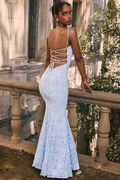 Joan Bluebell Lace Up Back Maxi Dress | Dress In Beauty