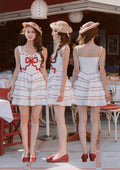 Cotton mini dress with ruffles - View 9 | WEUXS