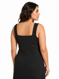 Lace Trim V-Neck Midi Loungewear Dress - View 7 | WEUXS