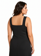 Lace Trim V-Neck Midi Loungewear Dress - View 7 | WEUXS
