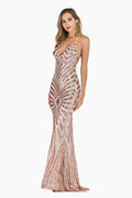 Sexy Backless Sequin Cocktail Dress - Dress In Beauty